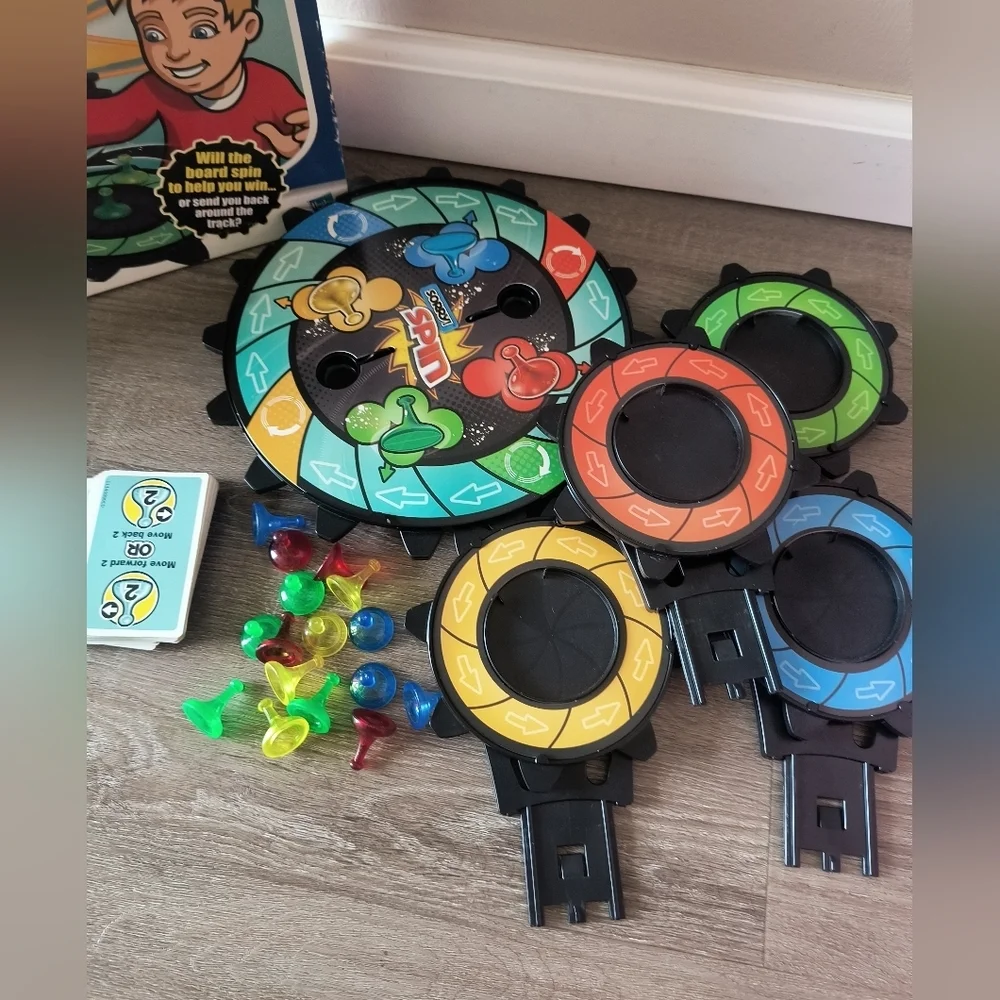 Hasbro SORRY SPIN Board Game 100% Complete Unplayed Condition